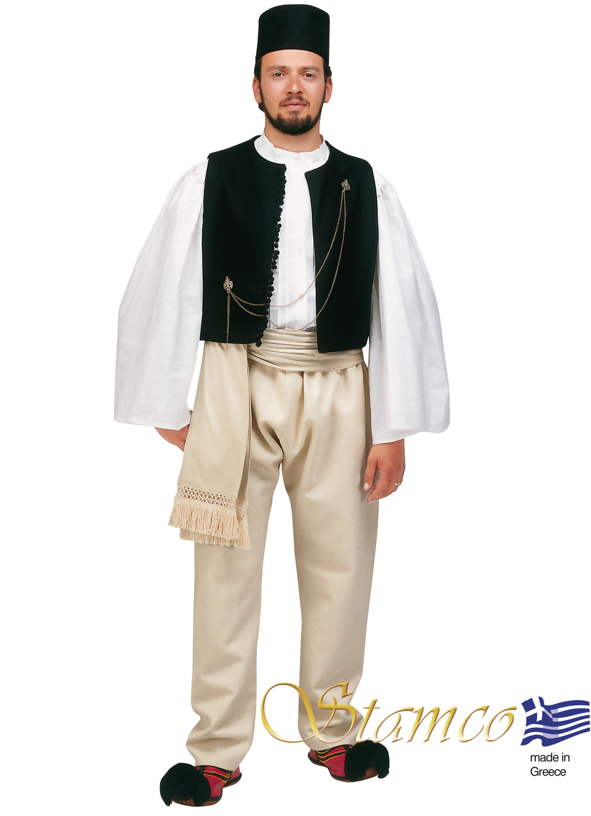 Epirus Man Black Vest Traditional Greek Costume : greek-traditional ...