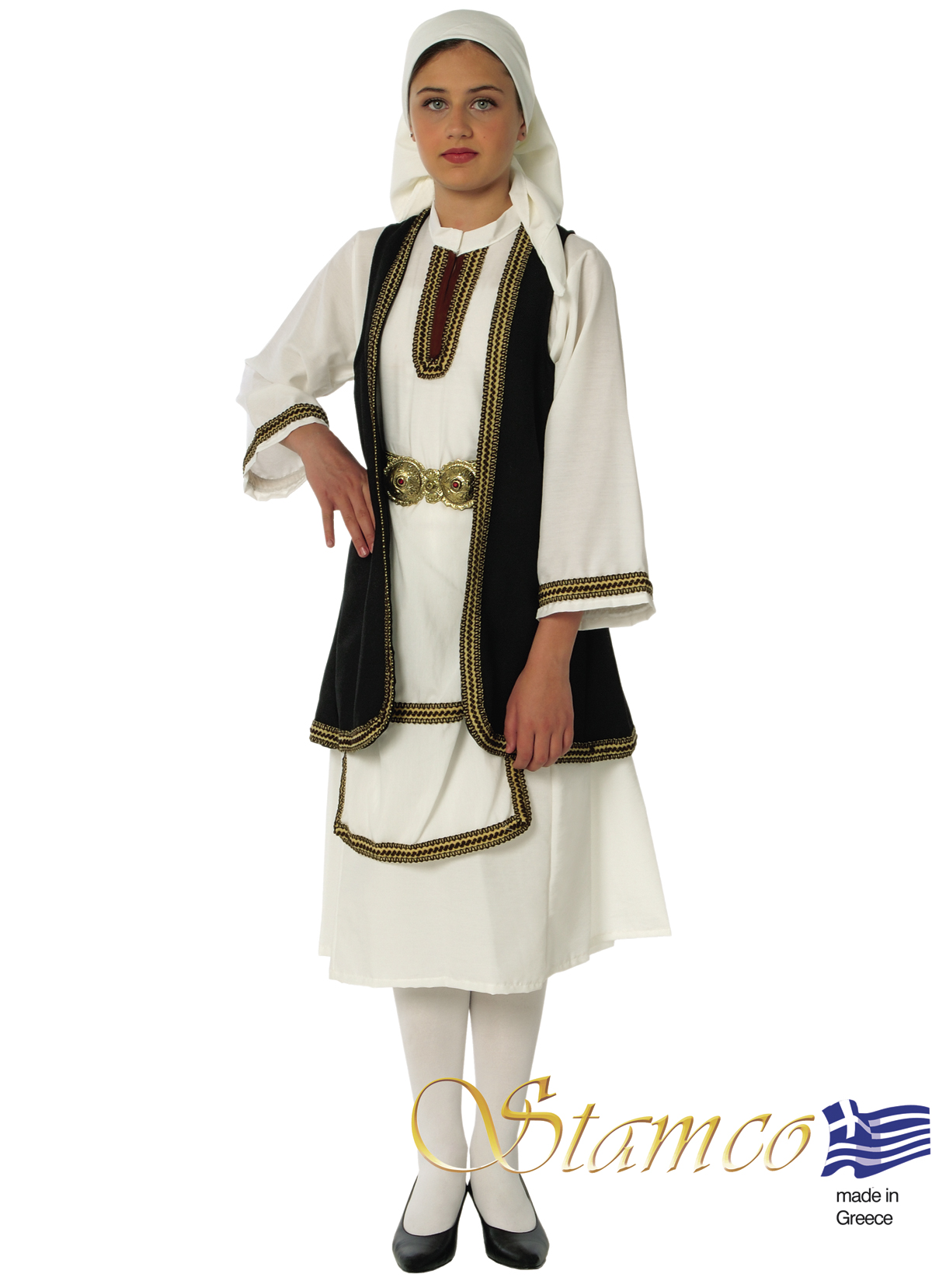 Souliotissa Girl Traditional Greek Costume