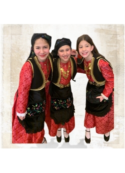 Traditional Epirus Brocade Girl Costume