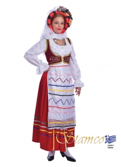 Greek Traditional Costume Corfu Kerkyra Woman