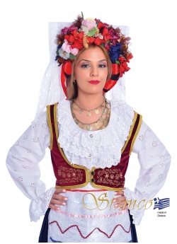 Greek Traditional Costume Corfu Kerkyra Woman