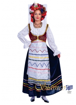 Greek Traditional Costume Corfu Kerkyra Woman