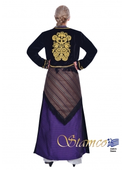 Greek Traditional Pontian Costume with Embroidered Vest 