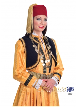 Traditional Kastoria costume with Embroidered Vest 