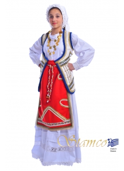 Greek Traditional Costume Roumeli Girl 