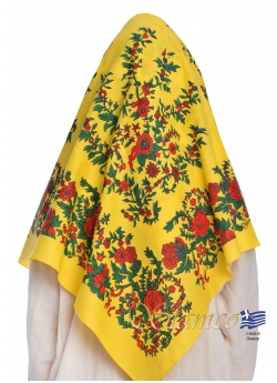 Greek Traditional Cotton Scarf of Petrota - Thrace