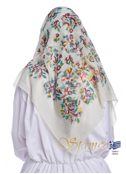 Greek Traditional Cotton Scarf of Attica - Αthens