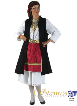 Traditional Epirus Black Vest Costume