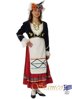 Traditional Corfu Girl Costume