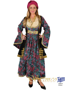 Traditional Epirus Brocade Gray Costume
