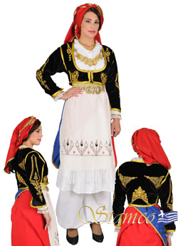 Traditional Crete Embroidered Costume