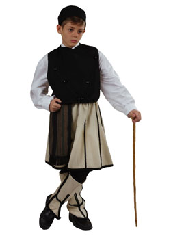 Traditional Sarakatsanos Boy Costume