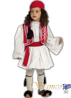 Traditional Tsolias Boy Red Costume