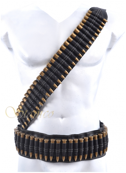  Leather Βelt with Plastic Cartridges 