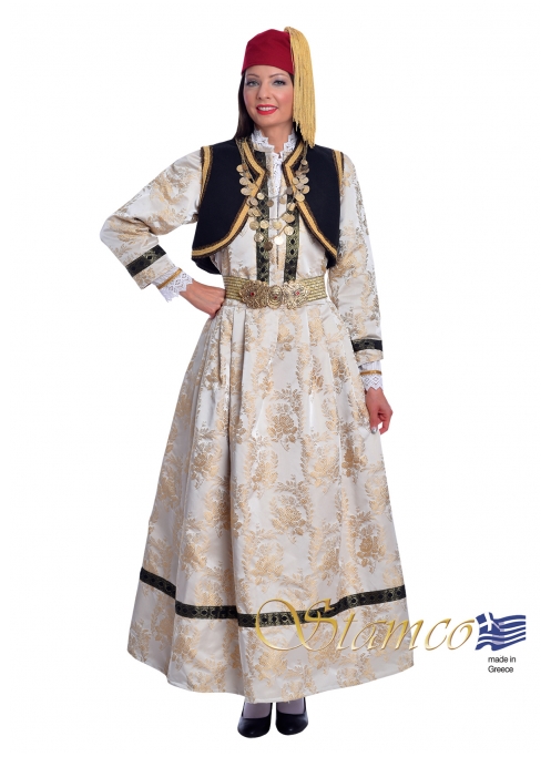 Traditional Kastoria costume with Embroidered Vest 