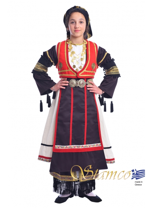 Traditional Karagouna Girl Costume