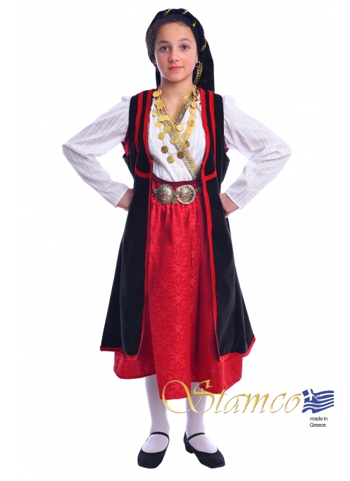 Traditional Vlachopoula Girl Costume