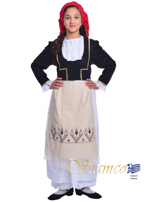Traditional Crete Girl Costume