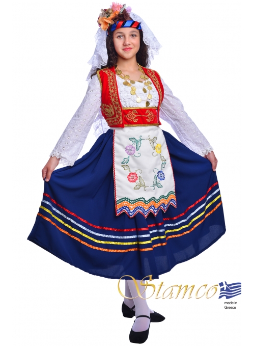 Traditional Corfu Girl Costume