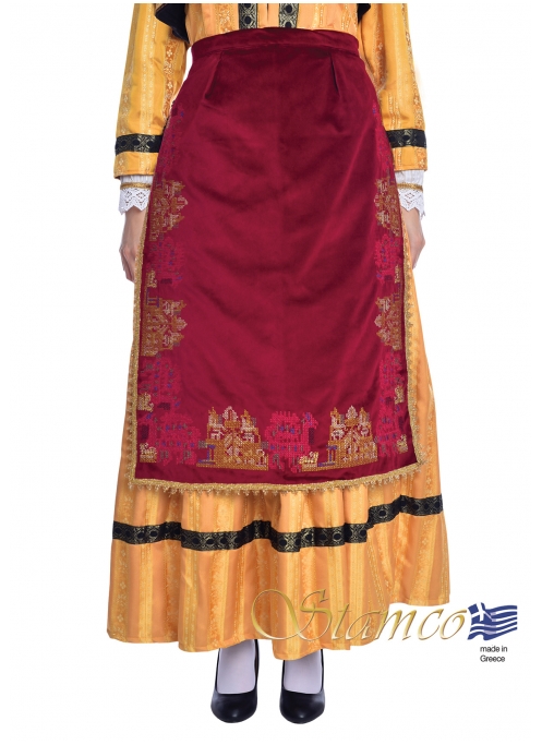 Apron with Traditional Embroidered Patterns