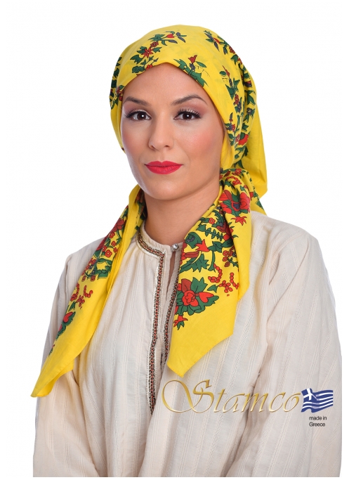 Greek Traditional Cotton Scarf of Petrota - Thrace