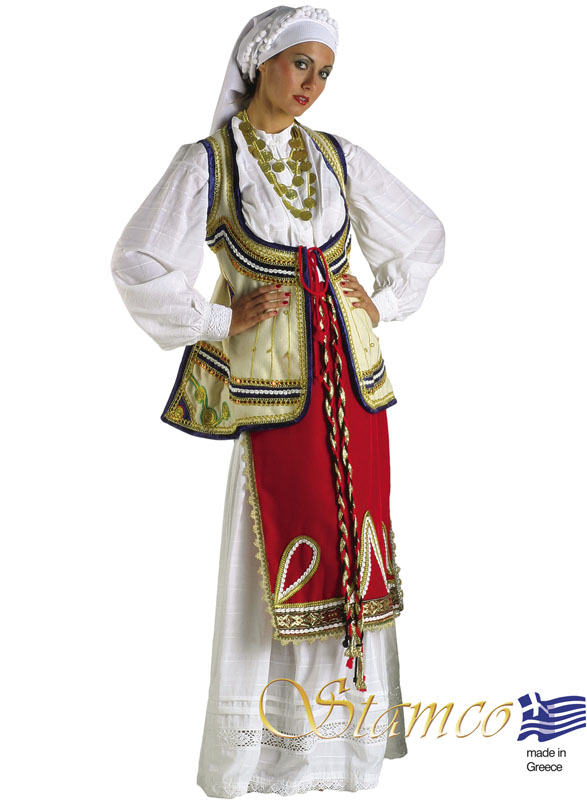 Traditional Roumeli Woman Costume