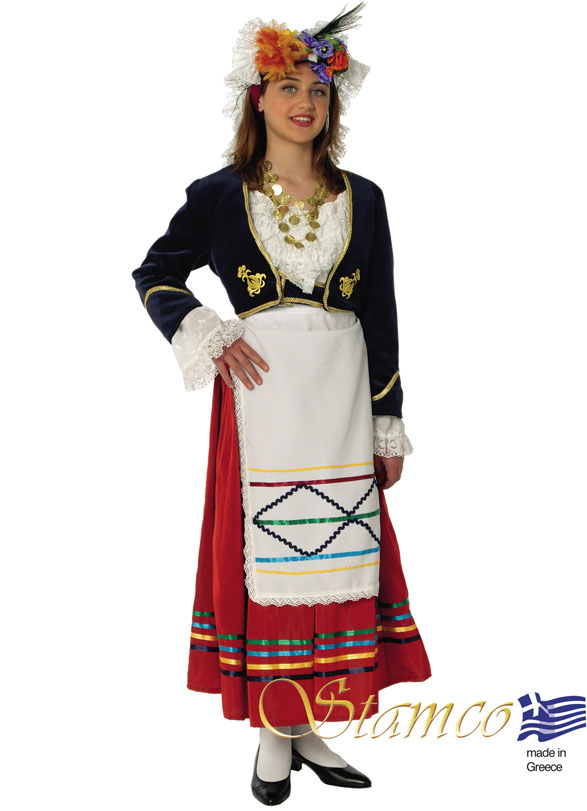 Traditional Corfu Girl Costume