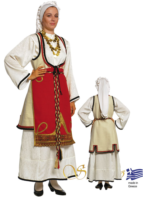 Traditional Sterea Hellas Woman Costume