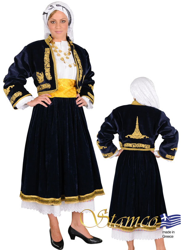Traditional Cyclades Embroidery Costume