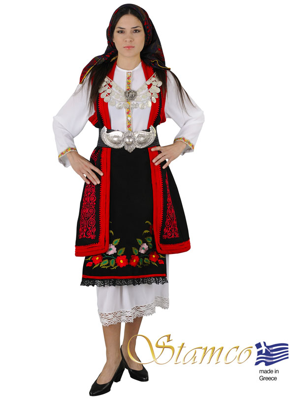 Traditional Macedonia Embroidery Costume