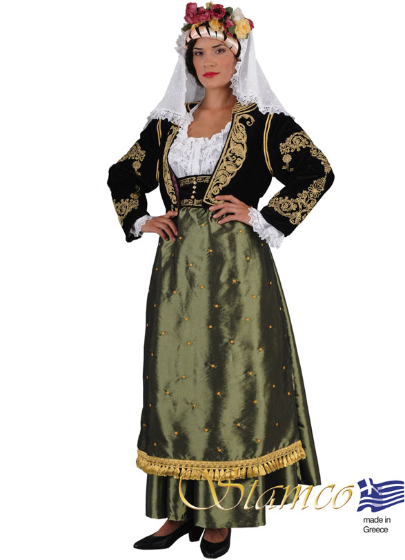 Traditional Corfu Kerkira Embr. Costume