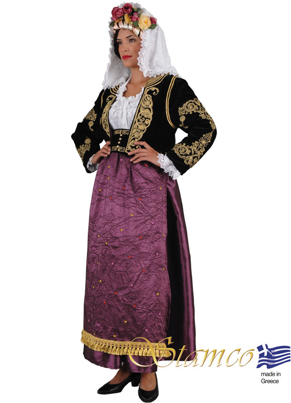 Traditional Corfu Kerkyra  Woman Costume