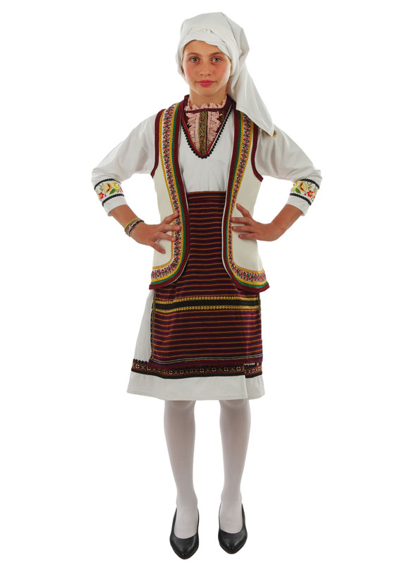 Traditional Florina Girl Costume